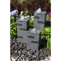 Thumbnail for Real Stone Fountains ABHF60K Polished Block Towers Fountain Kit Fountain Blue Thumb