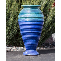 Thumbnail for Closed Top FNT40435 Ceramic Vase Complete Fountain Kit Vase Fountain Blue Thumb