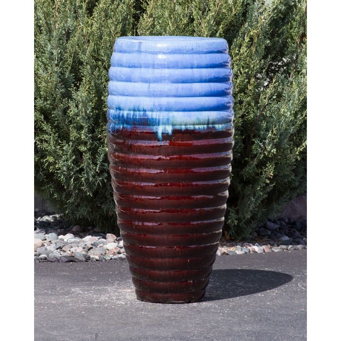Closed Top FNT40464 Ceramic Vase Complete Fountain Kit Vase Fountain Blue Thumb