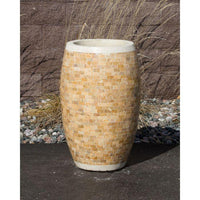 Thumbnail for Stoned Urn FNT40531 Ceramic Vase Complete Fountain Kit Vase Fountain Blue Thumb 