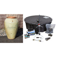 Thumbnail for Tuscany FNT40703 Ceramic Triple Vase Complete Fountain Kit Vase Fountain Blue Thumb