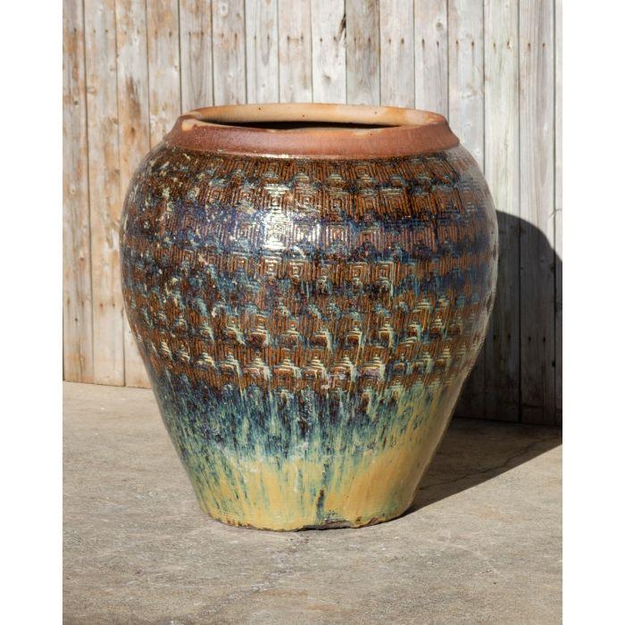 Oil Jar FNT40749 Ceramic Vase Complete Fountain Kit Vase Fountain Blue Thumb