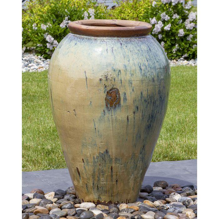 Tuscany FNT40752 Ceramic Triple Vase Complete Fountain Kit Vase Fountain Blue Thumb