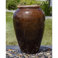 Thumbnail for Tuscany FNT40759 Ceramic Triple Vase Complete Fountain Kit Vase Fountain Blue Thumb