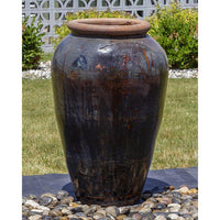 Thumbnail for Tuscany FNT40763 Ceramic Triple Vase Complete Fountain Kit Vase Fountain Blue Thumb