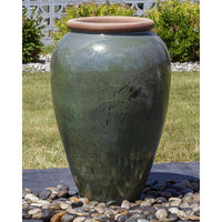 Thumbnail for Tuscany FNT40768 Ceramic Triple Vase Complete Fountain Kit Vase Fountain Blue Thumb