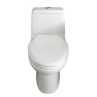 Thumbnail for Eviva Hurricane® Elongated Cotton White One Piece Toilet with Soft Closing Seat Cover, High efficiency, Water Sense & CUPC certified with the united states plumbing standards Toilets Eviva 
