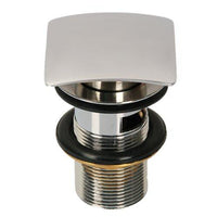 Thumbnail for Square Chrome Pop-Up Drain Accessory - Strainer/Stopper Cantrio 
