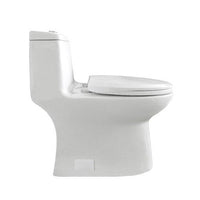 Thumbnail for Eviva Hurricane® Elongated Cotton White One Piece Toilet with Soft Closing Seat Cover, High efficiency, Water Sense & CUPC certified with the united states plumbing standards Toilets Eviva