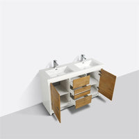 Thumbnail for Eviva Grace 60 Inch Single Sink Bathroom Vanity with White Integrated Acrylic Top Bathroom Vanity Eviva 