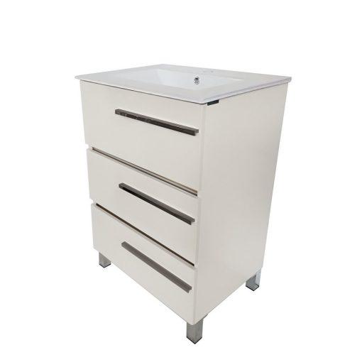 Eviva Olivia 32″ White Free standing Bathroom Vanity with White Porcelain Sink Vanity Eviva