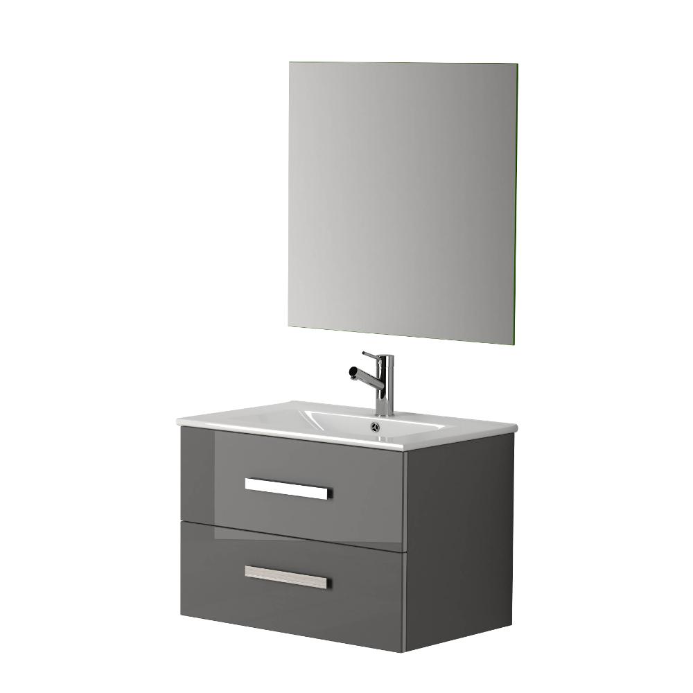 Eviva Astoria® 28″ Modern Bathroom Vanity with White Integrated Porcelain Sink Vanity Eviva Grey