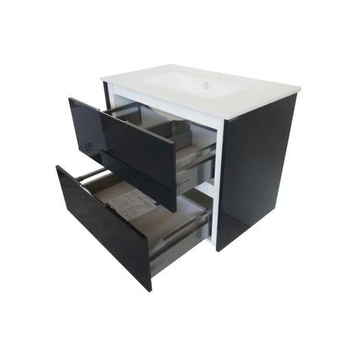 Eviva Luna 32″ Wallmount Bathroom Vanity with Integrated Porcelain Sink Vanity Eviva