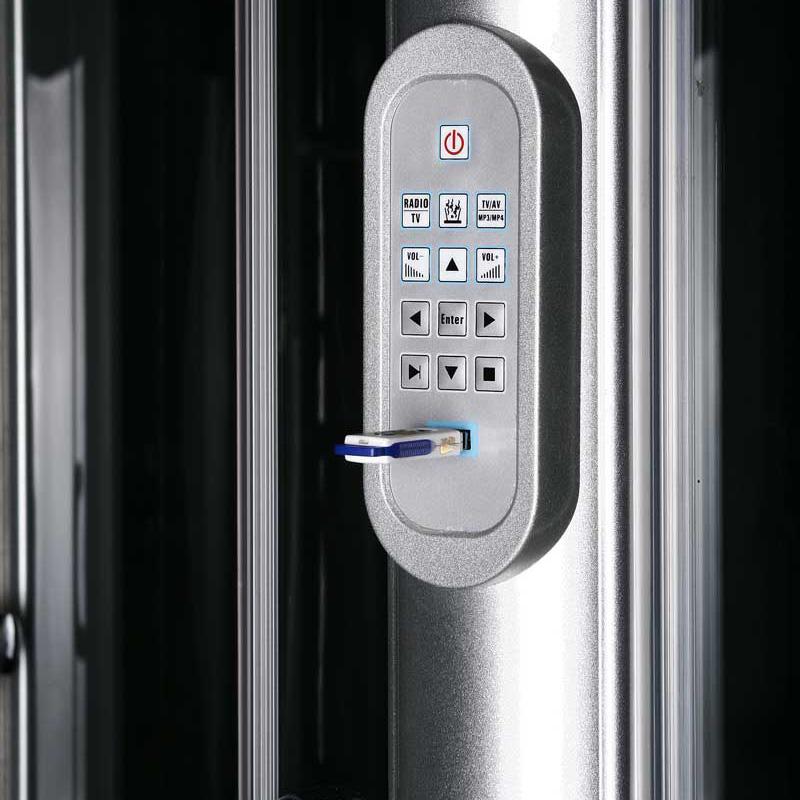 Maya Bath Siena-Red-Right Steam Shower Steam Shower Maya Bath