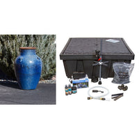 Thumbnail for Amphora FNT50256 Ceramic Vase Complete Fountain Kit Vase Fountain Blue Thumb 