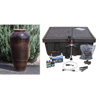 Thumbnail for Tuscany FNT50331 Ceramic Triple Vase Complete Fountain Kit Vase Fountain Blue Thumb