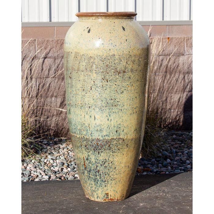 Tuscany FNT50412 Ceramic Triple Vase Complete Fountain Kit Vase Fountain Blue Thumb 