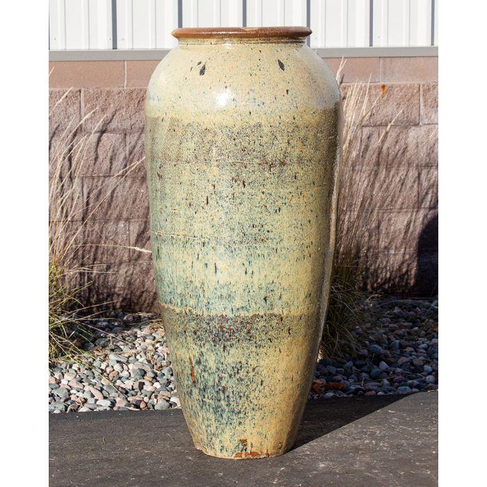 Tuscany FNT50412 Ceramic Triple Vase Complete Fountain Kit Vase Fountain Blue Thumb