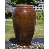 Thumbnail for Tuscany FNT50480 Ceramic Triple Vase Complete Fountain Kit Vase Fountain Blue Thumb 