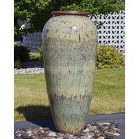 Thumbnail for Tuscany FNT50493 Ceramic Triple Vase Complete Fountain Kit Vase Fountain Blue Thumb 