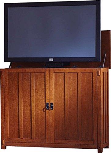 Touchstone Elevate - Mission Oak Lift Cabinets For Up To 42” Flat Screen Tv’S Tv Lift Cabinets Touchstone 