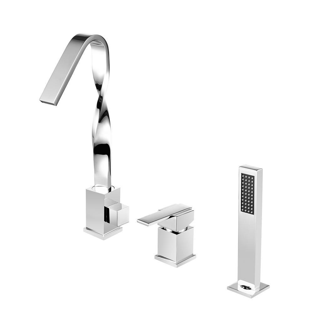 ANZZI Alamere Single-Handle Deck-Mount Roman Tub Faucet bathtub faucets ANZZI