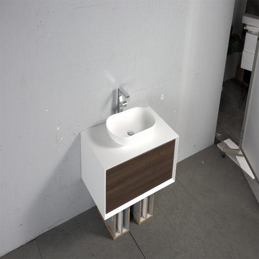 Eviva Santa Monica 36″ Wall Mount Bathroom Vanity w/ Solid Surface Sink Vanity Eviva