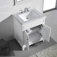 Thumbnail for Eviva Elite Princeton 30″ Solid Wood Bathroom Vanity Set with Double OG White Carrera Marble Top Vanity Eviva