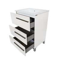 Thumbnail for Eviva Olivia 32″ White Free standing Bathroom Vanity with White Porcelain Sink Vanity Eviva