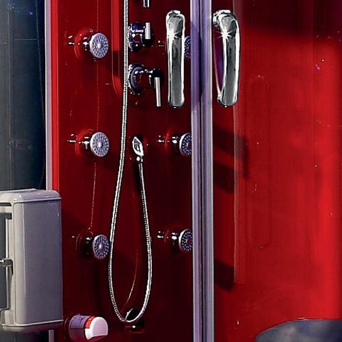 Maya Bath Siena-Red-Right Steam Shower Steam Shower Maya Bath