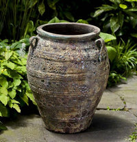 Thumbnail for Campania International Glazed Terra cotta Tavira Jar Urn/Planter Campania International