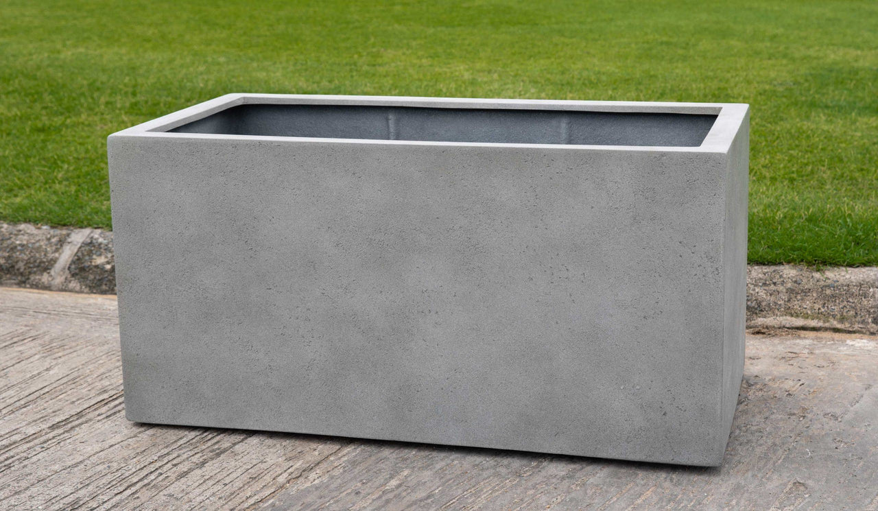 Campania International Fiber Clay Sandal Planter 361818 - S/1 Urn/Planter Campania International Stone Grey Lite