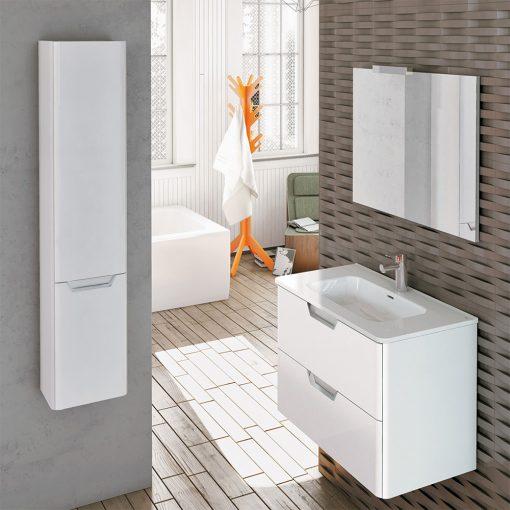 Eviva Hayat 24″ Modern Wallmount Bathroom Vanity with White Integrated Porcelain Sink Vanity Eviva 