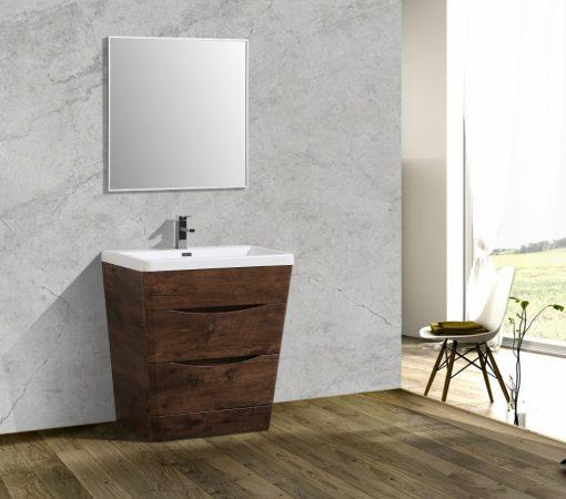Eviva Victoria 32″ Modern Bathroom Vanity with White Integrated Acrylic Sink Vanity Eviva
