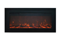 Thumbnail for Touchstone Sideline Steel 50” Wide (Wall inset design) Wall Mounted Electric Fireplace Electric Fireplace Touchstone 