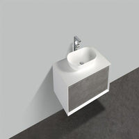 Thumbnail for Eviva Santa Monica 36″ Wall Mount Bathroom Vanity w/ Solid Surface Sink Vanity Eviva