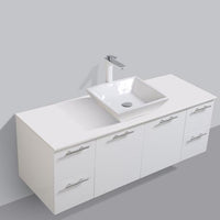 Thumbnail for Eviva Luxury 60 Inch Single Sink Bathroom Vanity with Top Bathroom Vanity Eviva