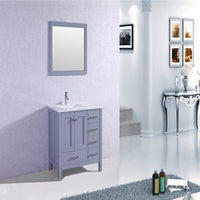 Thumbnail for Totti Shaker 36″ Transitional Bathroom Vanity with White Carrera Countertop Vanity Eviva