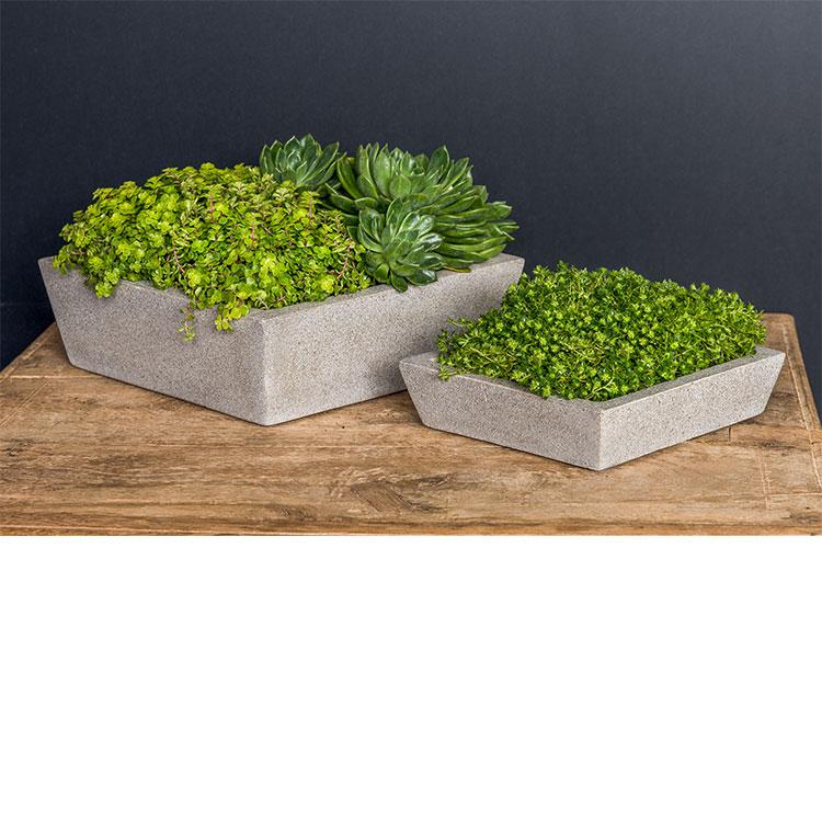 Campania International Playa Low Tapered Planter Urn/Planter Campania International Square