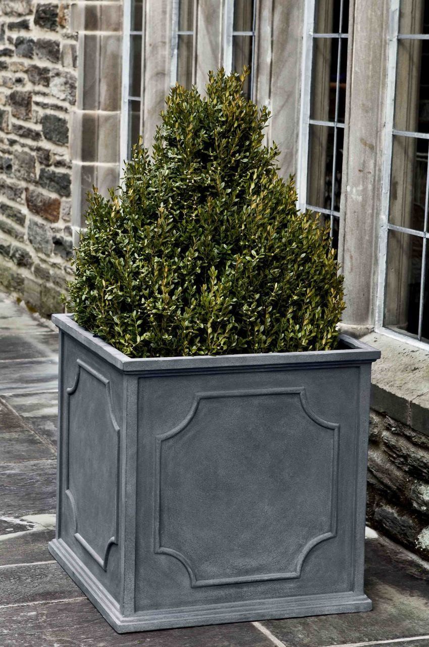 Campania International Fiber Clay Lg Cumberland Sq Planter Urn/Planter Campania International