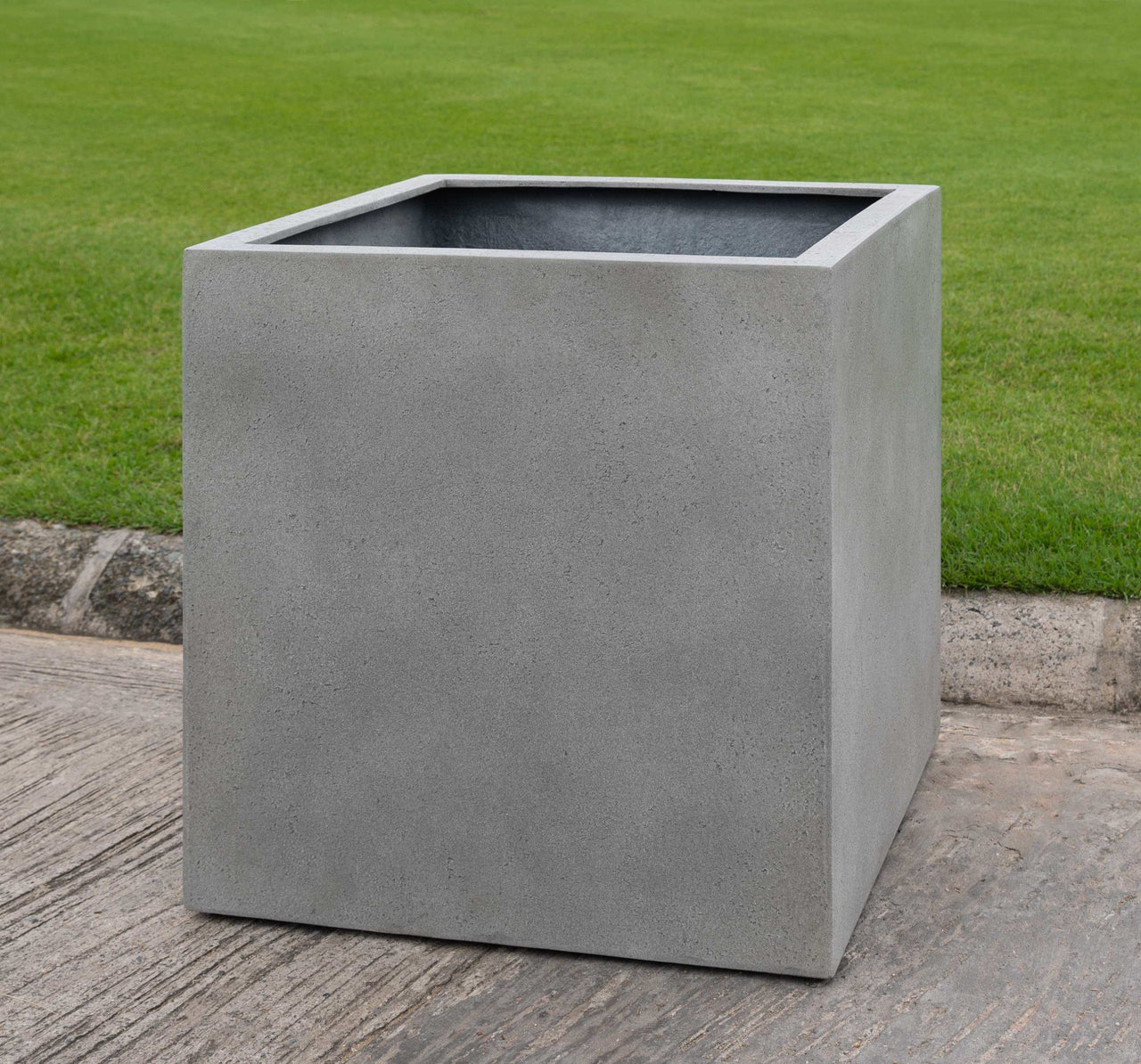 Campania International Fiber Clay Farnley Planter 3636 - S/1 Urn/Planter Campania International Stone Grey