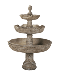 Thumbnail for Agrigento Three Tier Cast Stone Outdoor Garden Fountain Fountain Tuscan