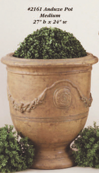 Thumbnail for Anduze Pot Medium Outdoor Cast Stone Planter