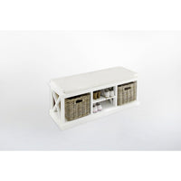 Thumbnail for NovaSolo Halifax BE001 Bench & Basket set with seat cushion Bench & Basket set NovaSolo