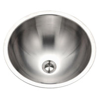 Thumbnail for Houzer CR-1620-1 Opus Series Conical Undermount Stainless Steel Lavatory Sink Bathroom Sink - Undermount Houzer