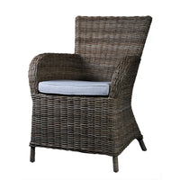 Thumbnail for NovaSolo Wickerworks CR11 Rook Dining Chair with cushion (2 units / ship unit) Chair NovaSolo