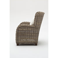 Thumbnail for NovaSolo Wickerworks CR42 Queen Chair with seat & back cushions Chair NovaSolo