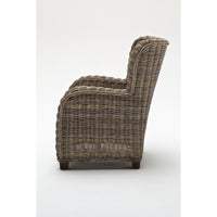 Thumbnail for NovaSolo Wickerworks CR42 Queen Chair with seat & back cushions Chair NovaSolo
