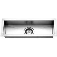 Thumbnail for Houzer CTB-2385 Contempo Trough Series Undermount Stainless Steel Bar/Prep Sink Bar Sink - Undermount Houzer 