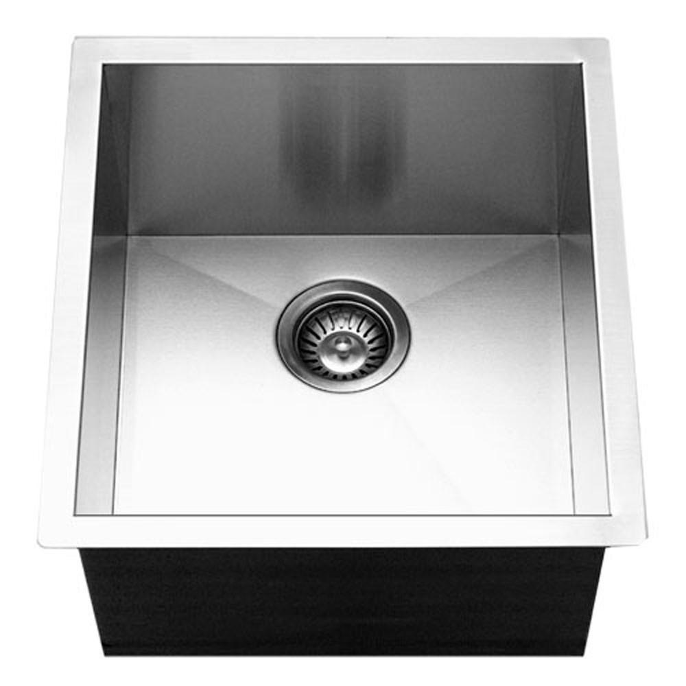 Houzer CTR-1700 Contempo Series Undermount Stainless Steel Bowl Bar/Prep Sink Bar Sink - Undermount Houzer